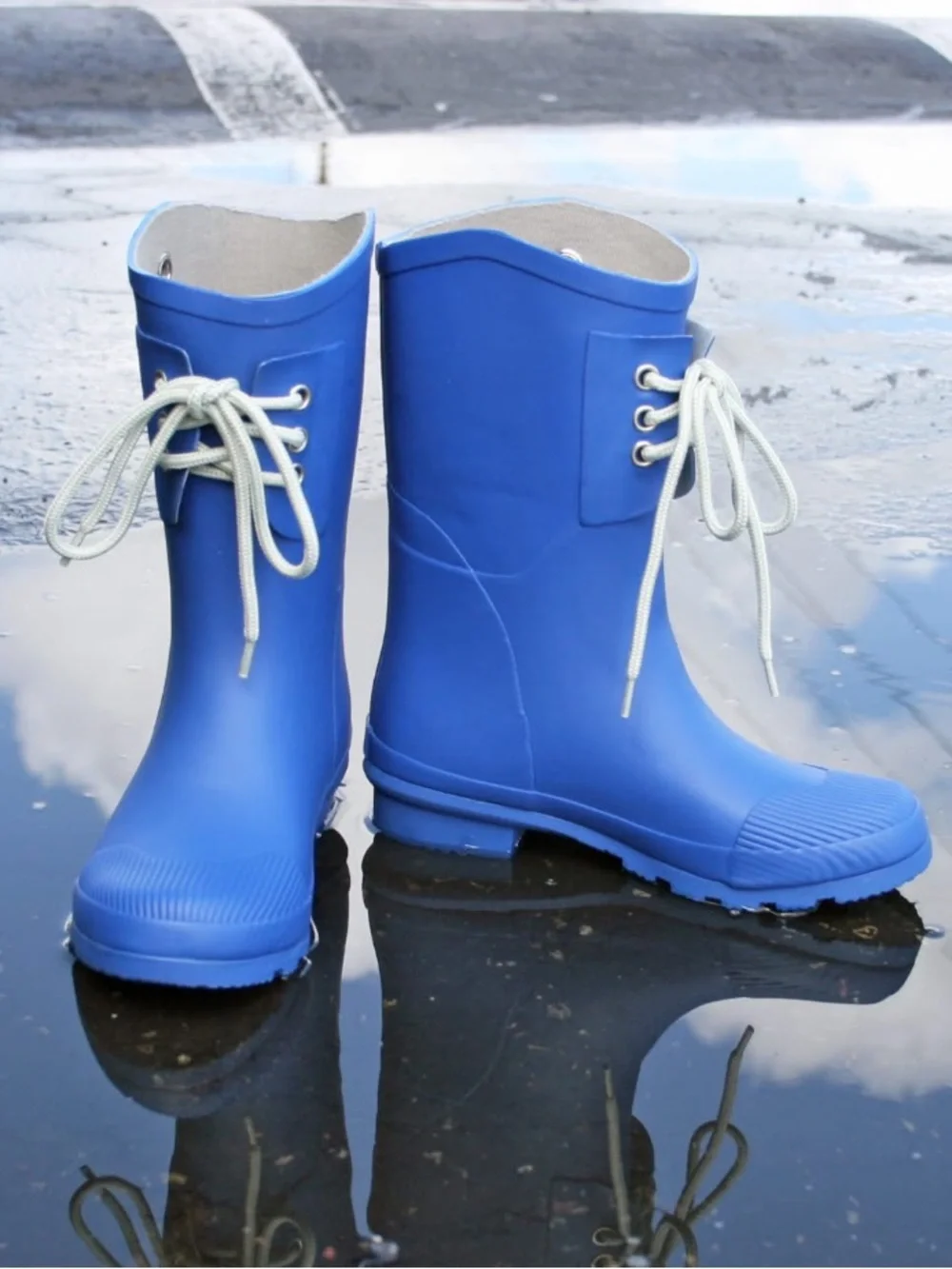 Nomad Women’s Kelly B Lace-Up Waterproof Rain Boots New!